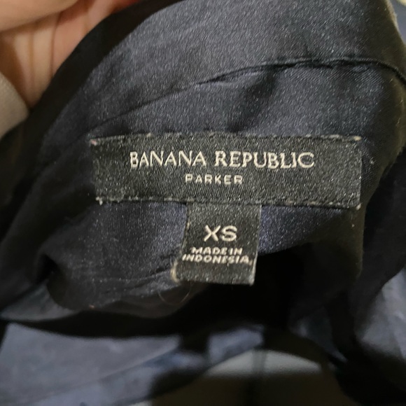 Banana Republic tunic-fit tie-cuff blouse Parker - navy - Picture 4 of 4